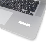 Polkadot (DOT) Cryptocurrency Symbol White Stickers