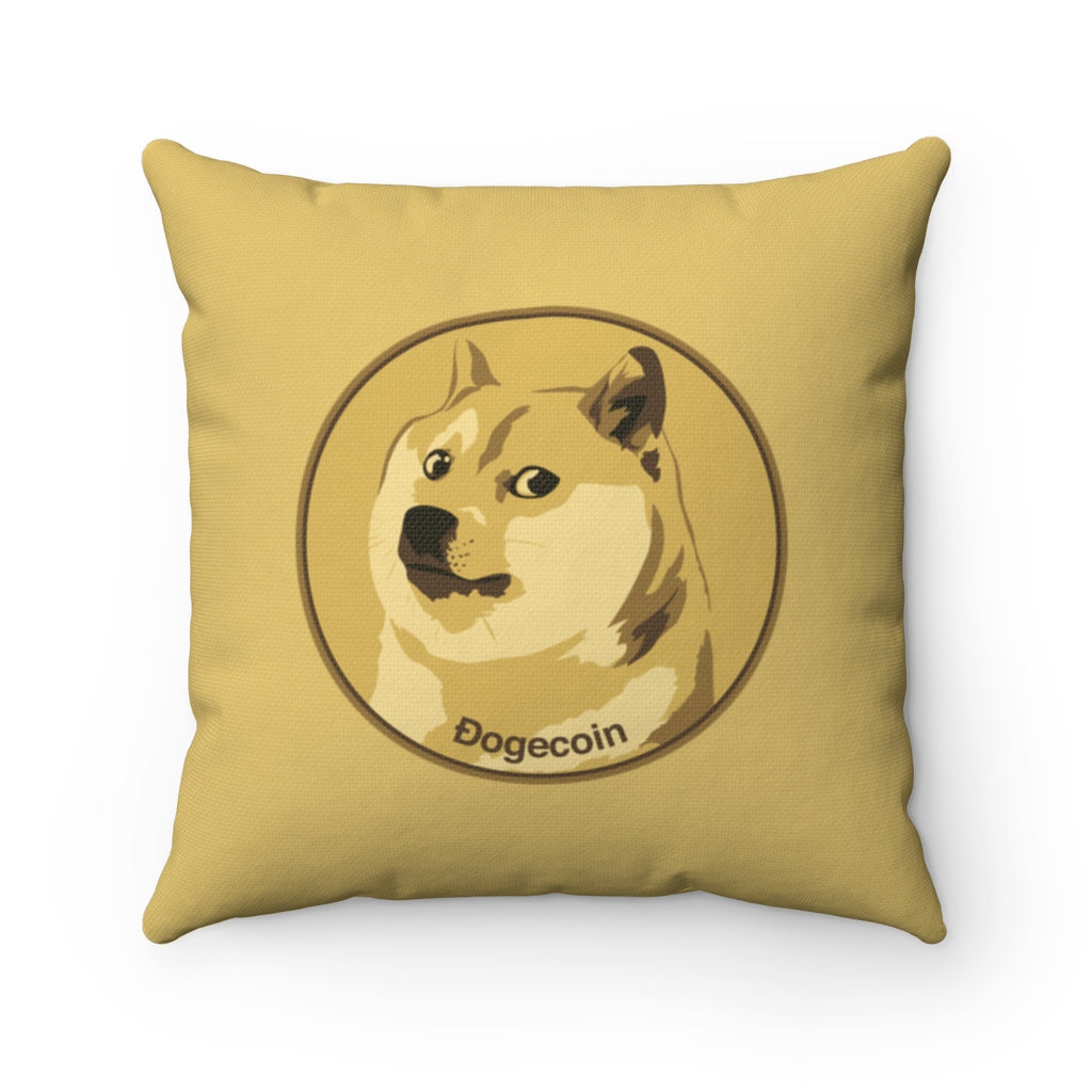 Dogecoin cryptocurrency pillow $DOGE