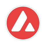 Avalanche (AVAX) Cryptocurrency Symbol Kiss-Cut Stickers