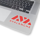 Avalanche (AVAX) Cryptocurrency Symbol Kiss-Cut Stickers