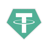 Tether (USDT) Cryptocurrency Symbol Stickers