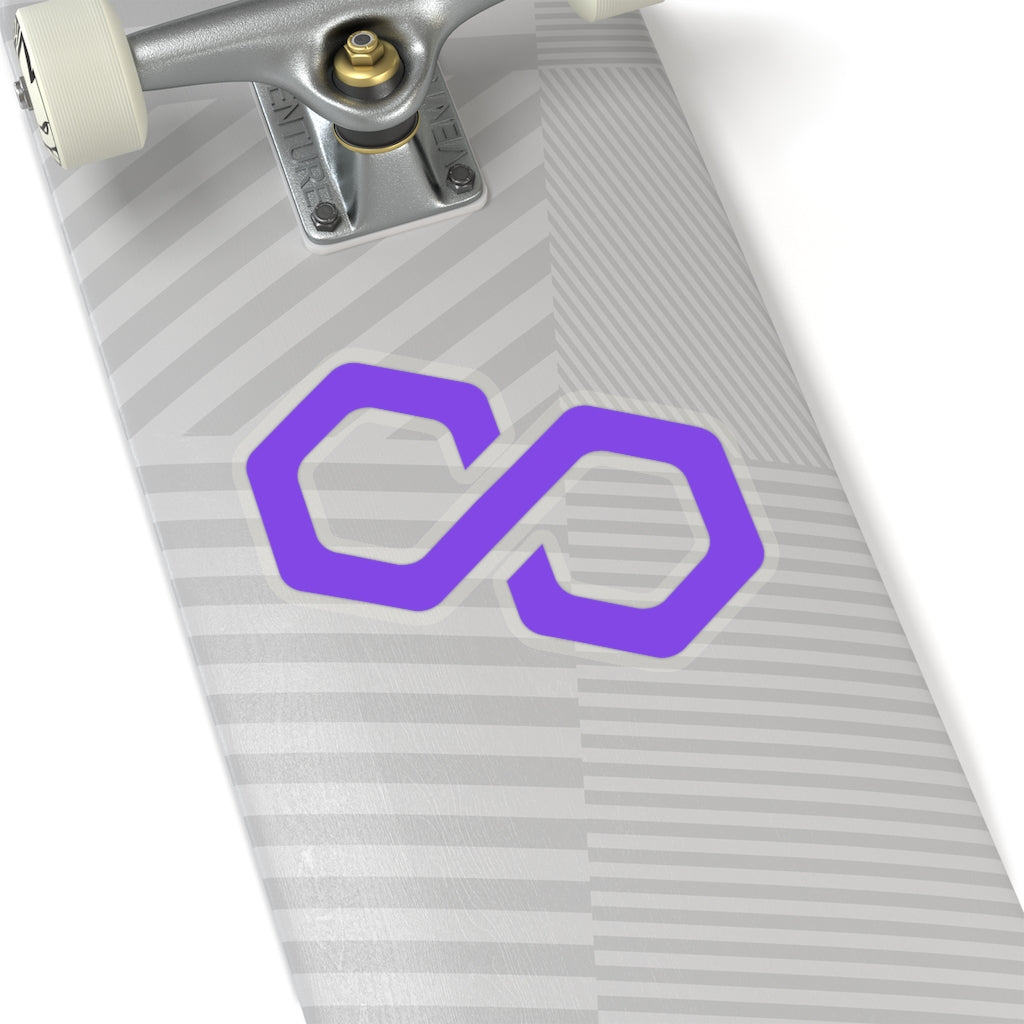 Polygon (MATIC) Cryptocurrency Symbol Stickers