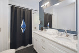 Ethereum ETH symbol shower curtains