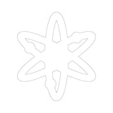 Cosmos (ATOM) Cryptocurrency Symbol Stickers