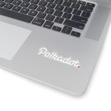 Polkadot (DOT) Cryptocurrency Symbol White Stickers