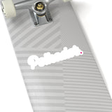 Polkadot (DOT) Cryptocurrency Symbol White Stickers