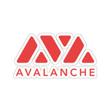 Avalanche (AVAX) Cryptocurrency Symbol Kiss-Cut Stickers