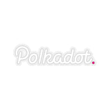 Polkadot (DOT) Cryptocurrency Symbol White Stickers