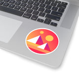 Decentraland (MANA) Cryptocurrency Symbol Kiss-Cut Stickers