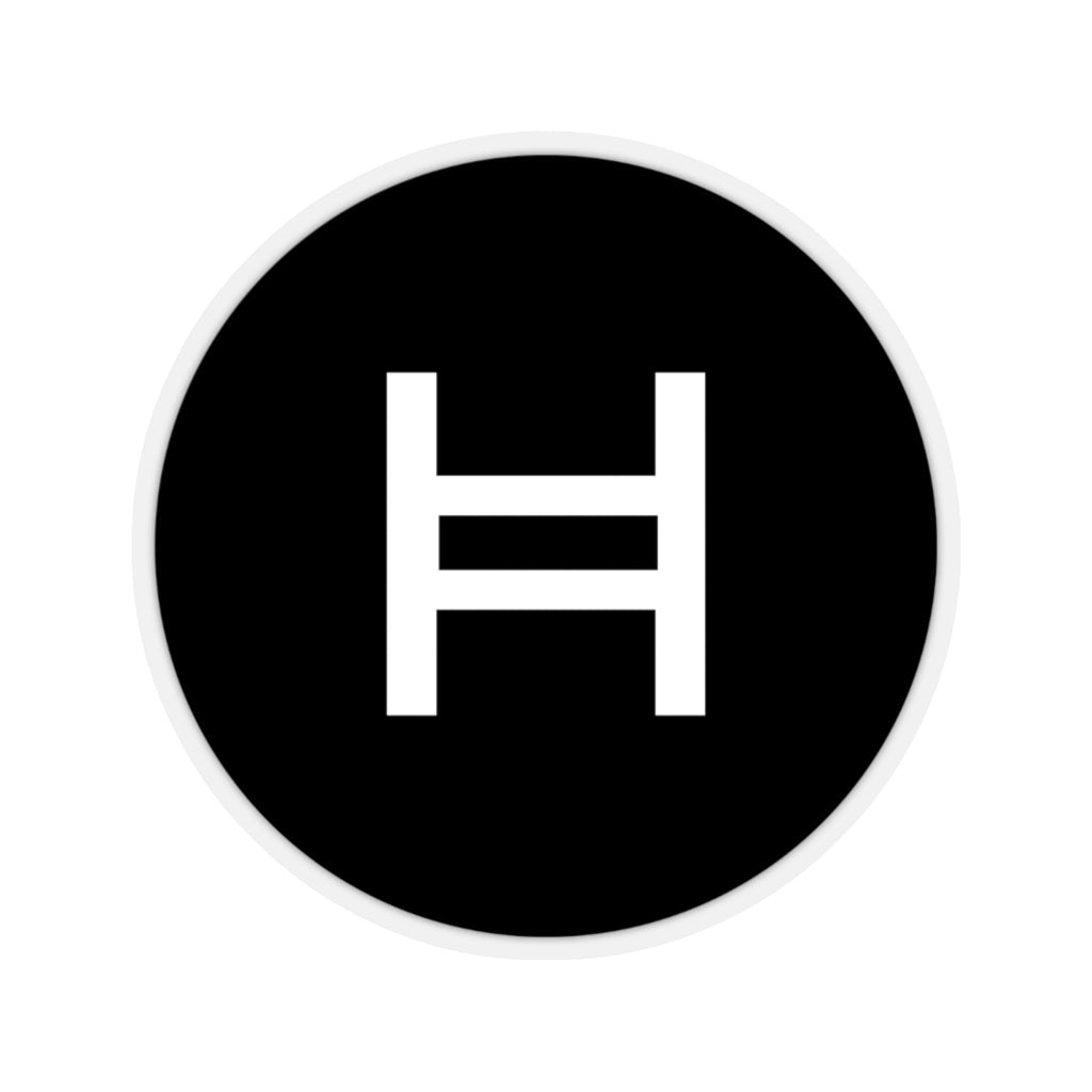 Hedera Hashgraph (HBAR) Cryptocurrency Symbol Stickers