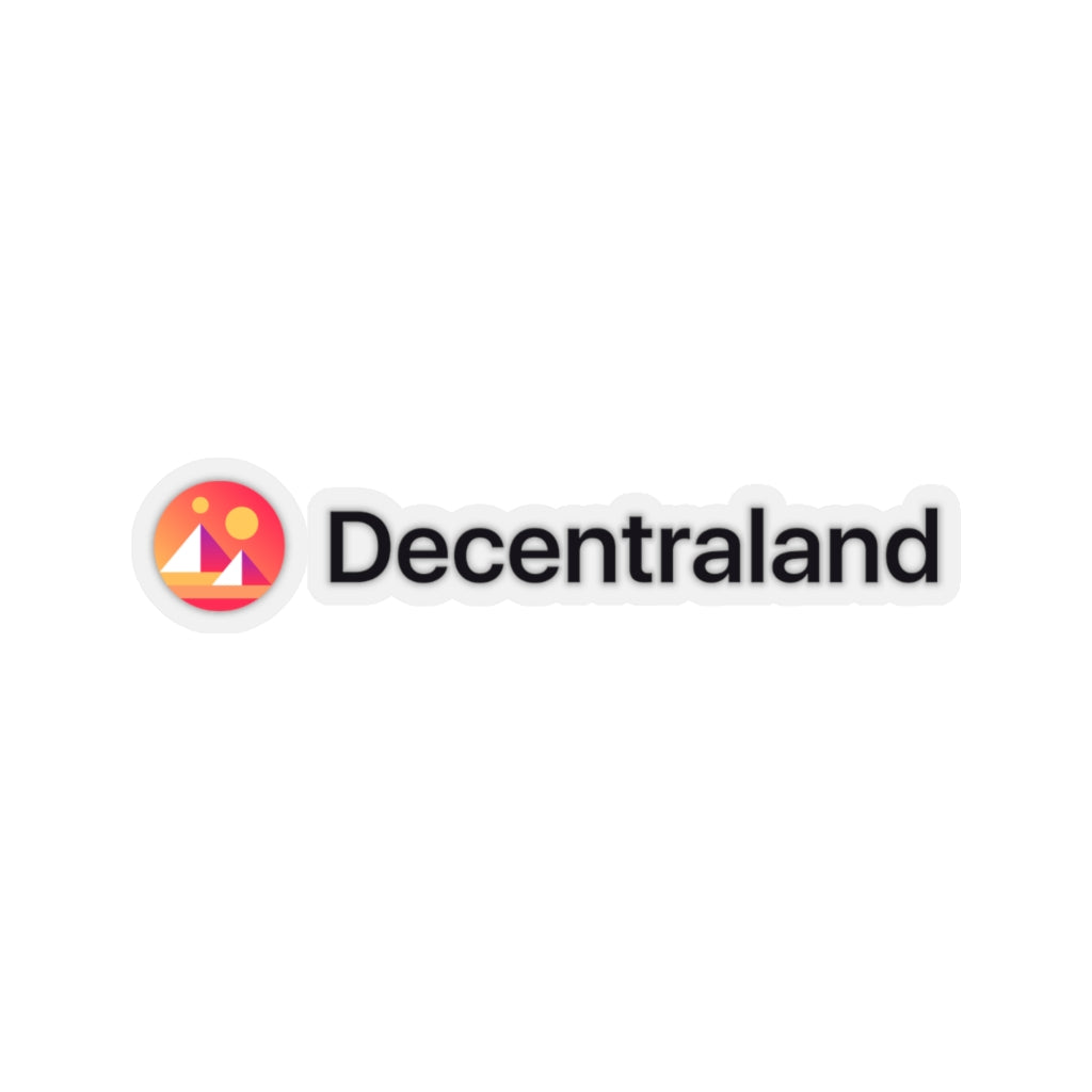 Decentraland (MANA) Cryptocurrency Symbol Kiss-Cut Stickers
