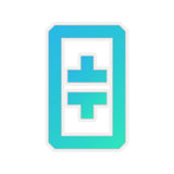 THETA (THETA) Cryptocurrency Symbol Stickers