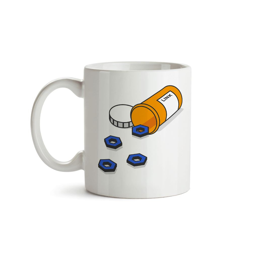 Addicted to Chainlink, LINK Crypto Medicine Mug