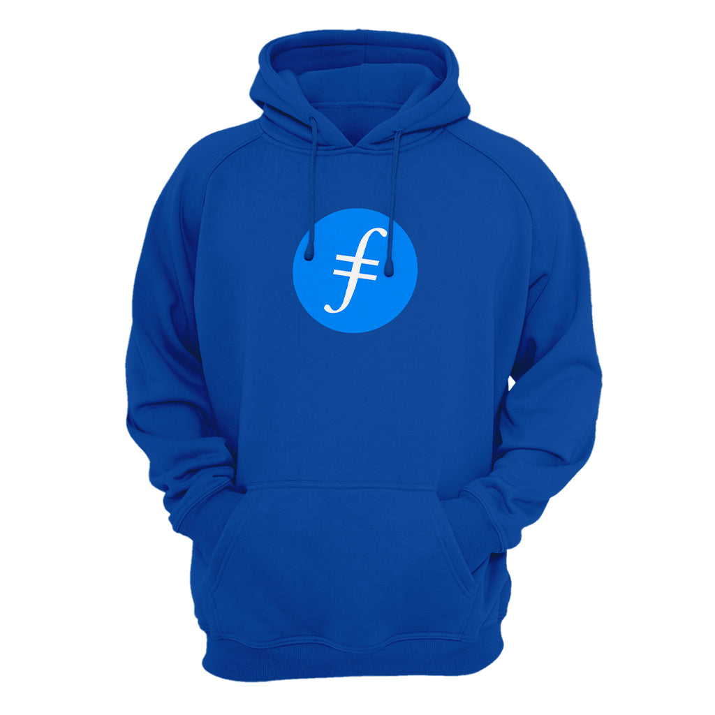 Filecoin (FIL) Cryptocurrency Symbol Hooded Sweatshirt