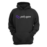 Polygon (MATIC) Cryptocurrency Symbol Hooded Sweatshirt