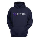 Polygon (MATIC) Cryptocurrency Symbol Hooded Sweatshirt