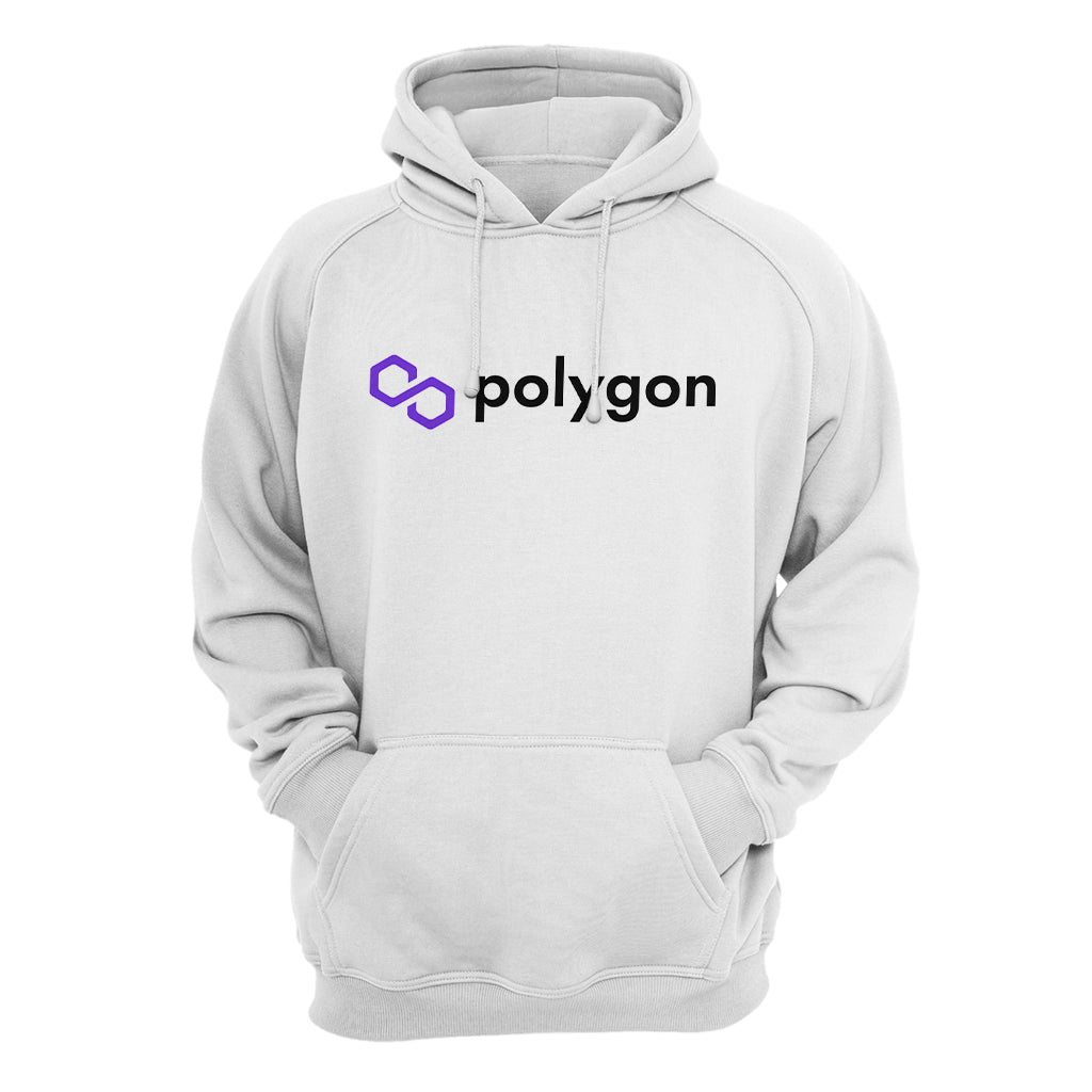Polygon (MATIC) Cryptocurrency Symbol Hooded Sweatshirt