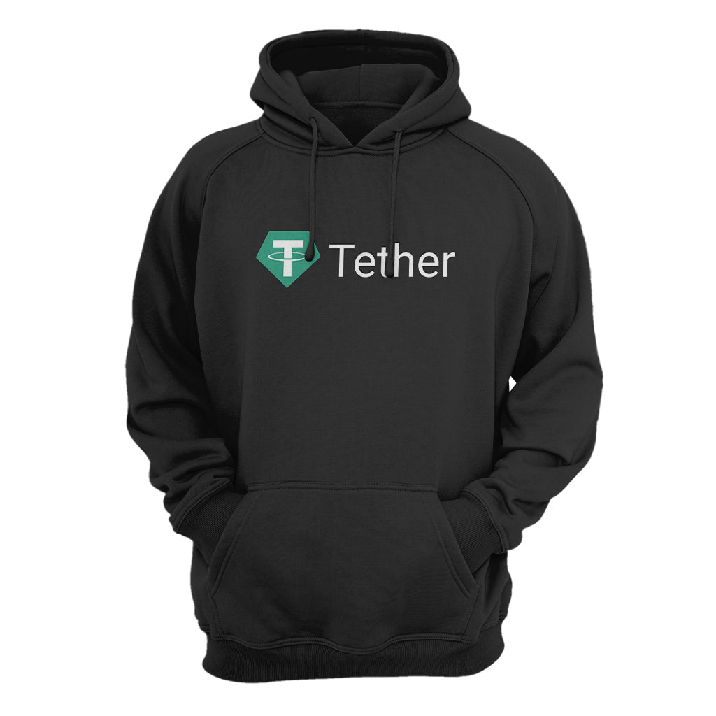 Tether (USDT) Cryptocurrency Symbol Hooded Sweatshirt