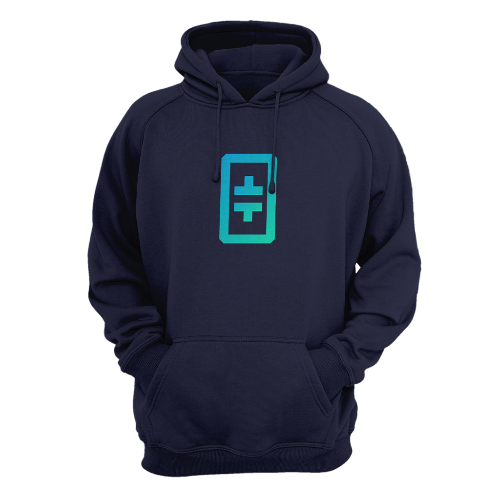 THETA (THETA)  Cryptocurrency Symbol Hooded Sweatshirt