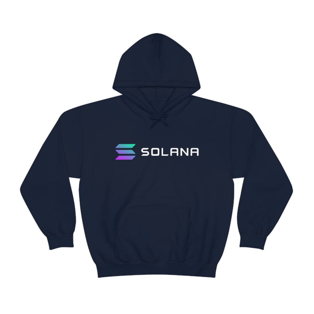 Solana (SOL) Cryptocurrency Symbol  Hooded Sweatshirt