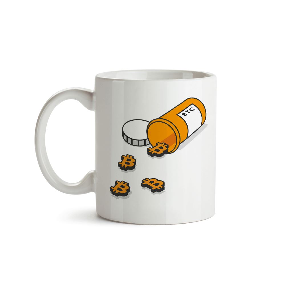 Addicted to Bitcoin, BTC Medicine Mug