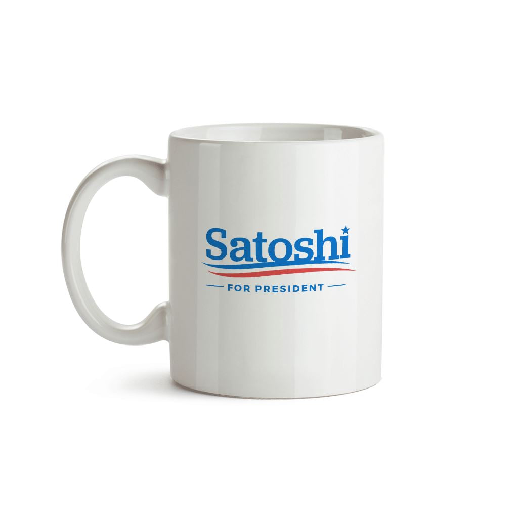 Satoshi Nakamoto For President Mug - Crypto Wardrobe Bitcoin Ethereum Crypto Clothing Merchandise Gear T-shirt hoodie