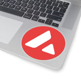 Avalanche (AVAX) Cryptocurrency Symbol Kiss-Cut Stickers