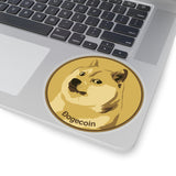 NEW Dogecoin cryptocurrency Kiss-Cut Stickers $DOGE