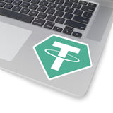 Tether (USDT) Cryptocurrency Symbol Stickers