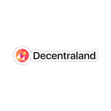 Decentraland (MANA) Cryptocurrency Symbol Kiss-Cut Stickers