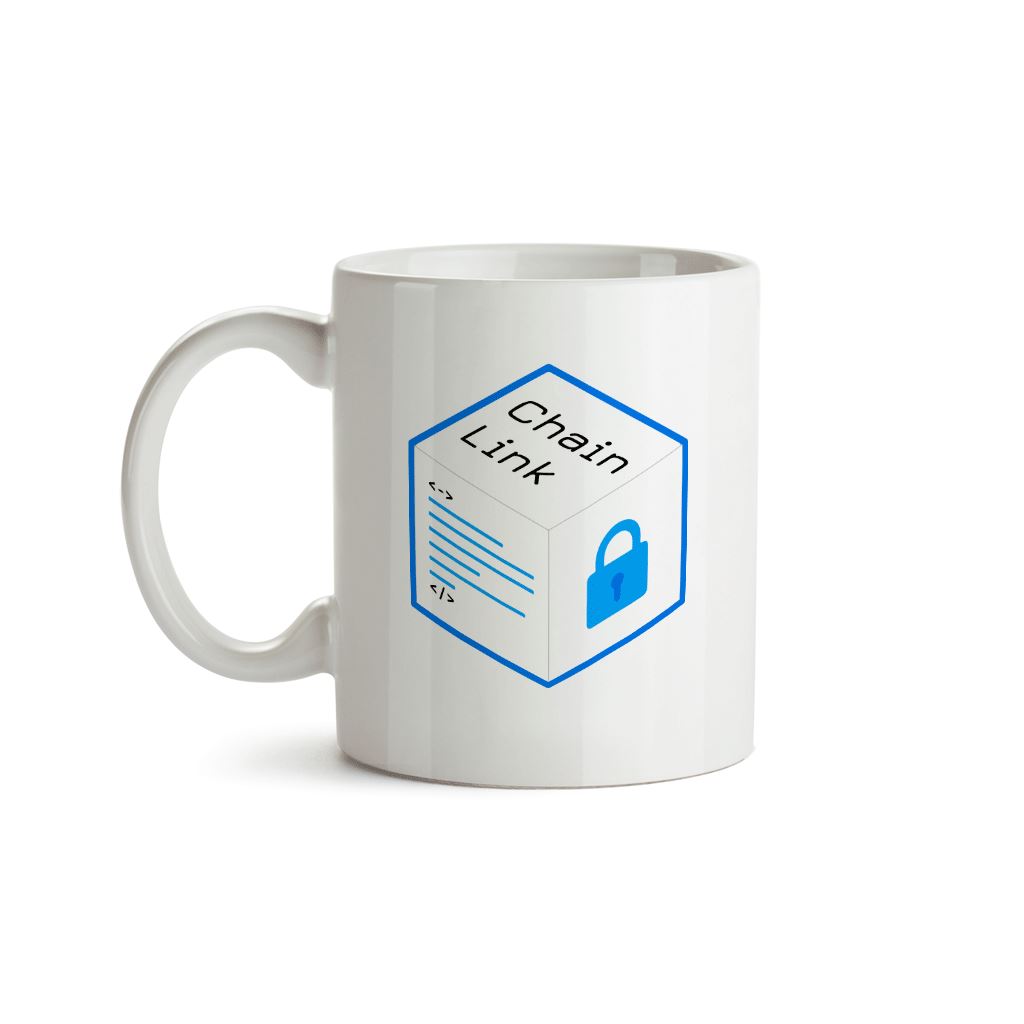 Old Chainlink LINK Cryptocurrency Logo Mug