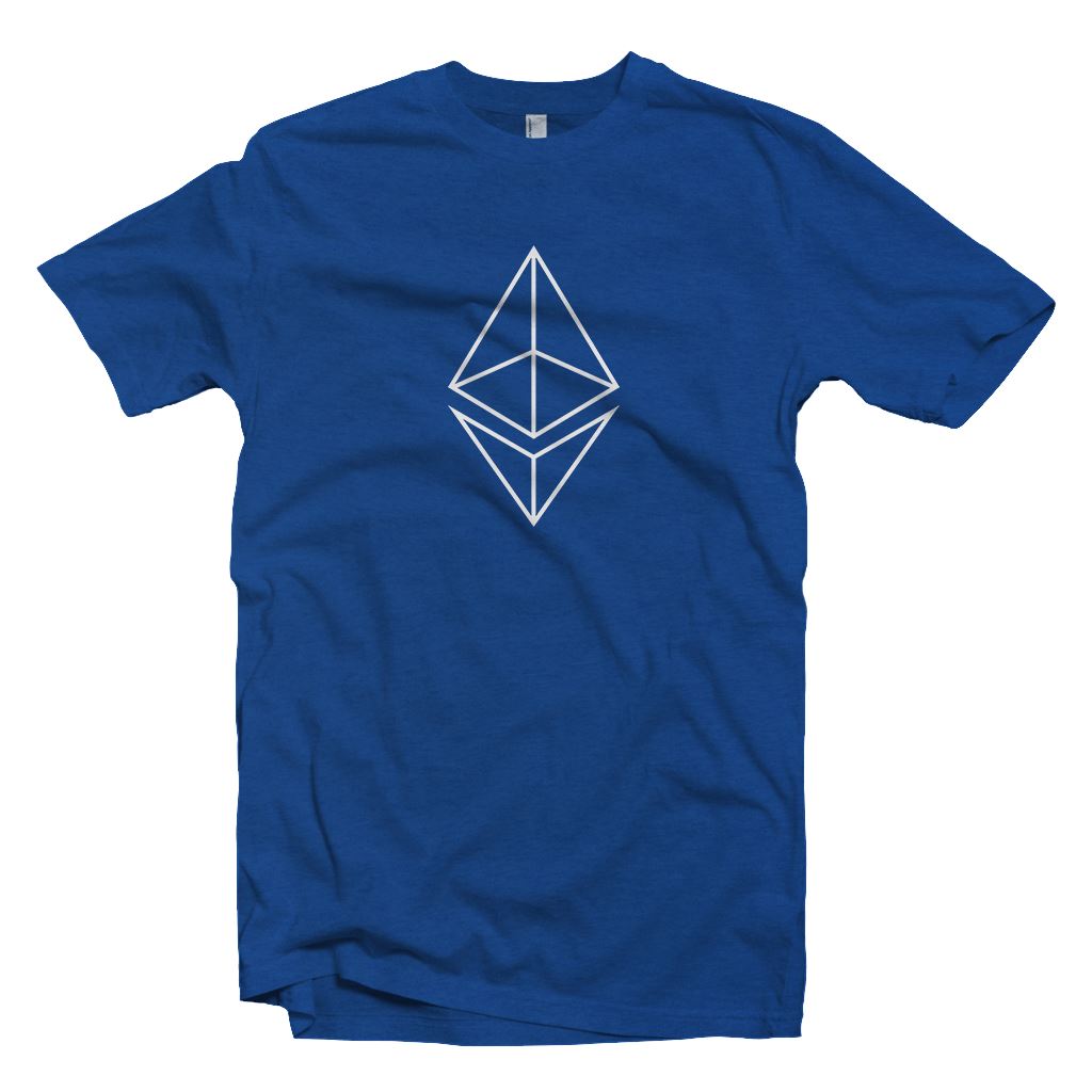 Ethereum Outline Logo T-Shirt2 - Crypto Wardrobe Bitcoin Ethereum Crypto Clothing Merchandise Gear T-shirt hoodie