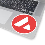 Avalanche (AVAX) Cryptocurrency Symbol Kiss-Cut Stickers