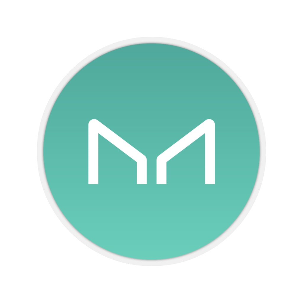 Maker (MKR) Cryptocurrency Symbol Stickers