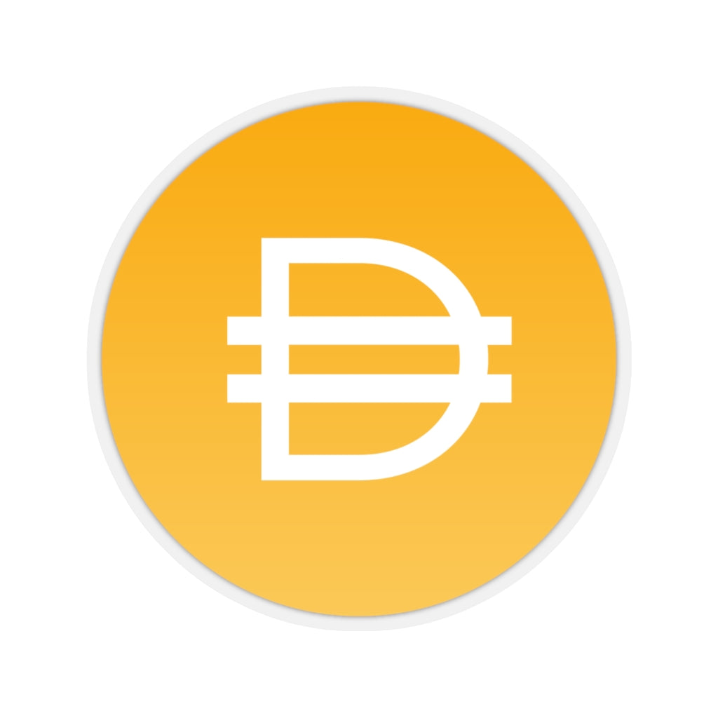 Maker Dai (DAI) Cryptocurrency Symbol Stickers