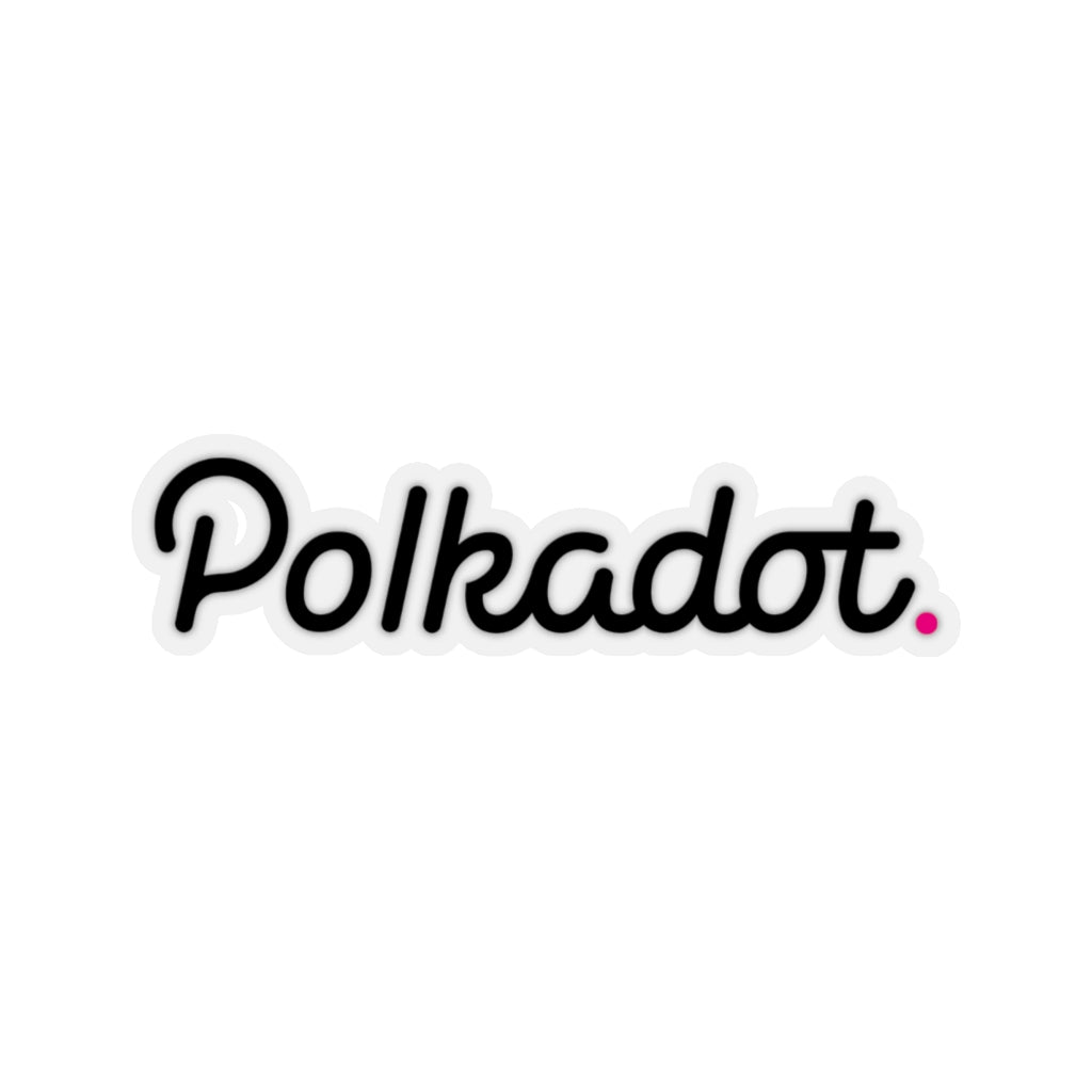 Polkadot (DOT) Cryptocurrency Symbol Black Stickers