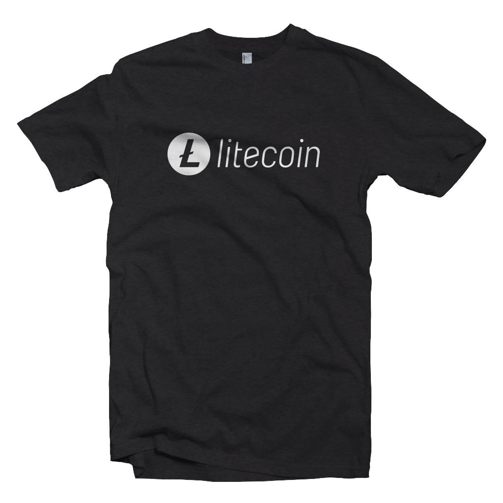 New Litecoin LTC Crypto Logo T-shirt