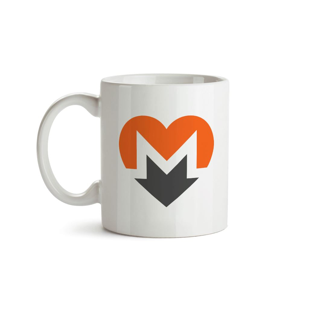 Monero XMR Crypto Heart Symbol Mug