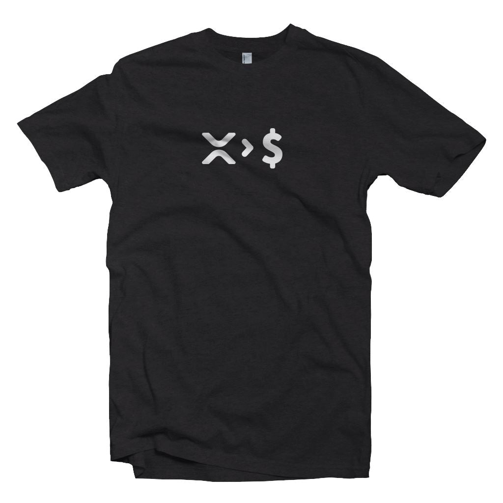 XRP > USD, Ripple over Fiat, Dollar Crypto T-shirt