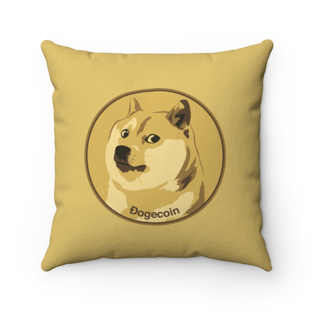 Dogecoin cryptocurrency pillow $DOGE