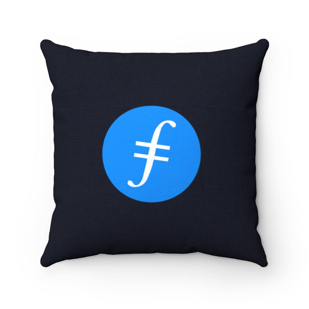 Filecoin (FIL) Cryptocurrency Symbol Pillow