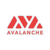 Avalanche (AVAX) Cryptocurrency Symbol Kiss-Cut Stickers