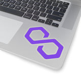 Polygon (MATIC) Cryptocurrency Symbol Stickers