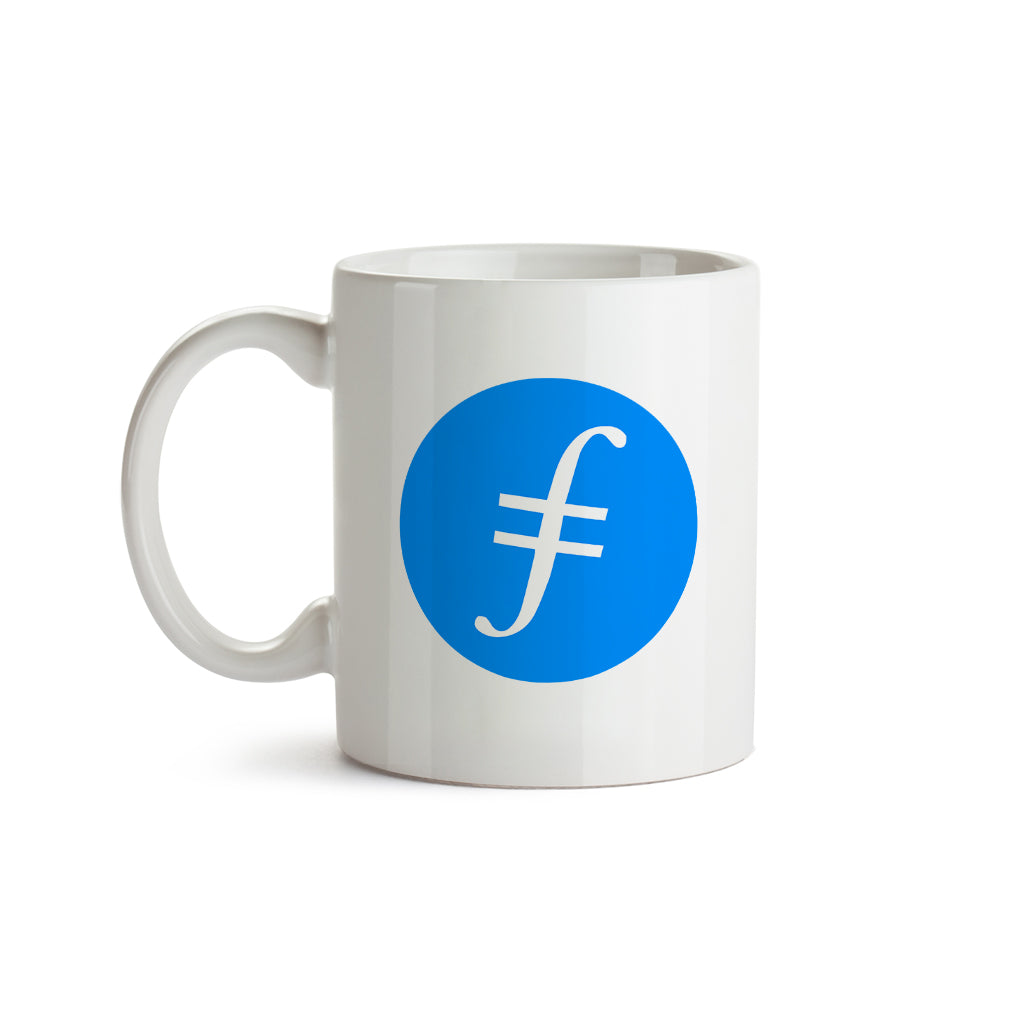 Filecoin (FIL) Cryptocurrency Symbol Mug