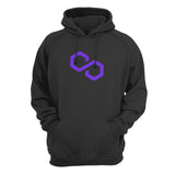 Polygon (MATIC) Cryptocurrency Symbol Hooded Sweatshirt