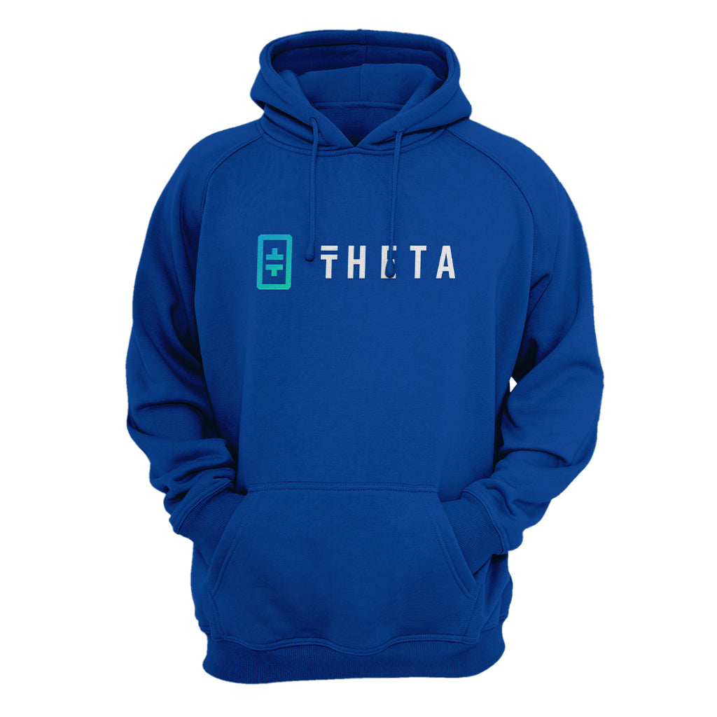 THETA (THETA)  Cryptocurrency Symbol Hooded Sweatshirt