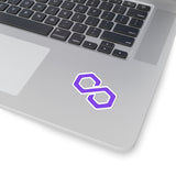 Polygon (MATIC) Cryptocurrency Symbol Stickers