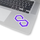 Polygon (MATIC) Cryptocurrency Symbol Stickers