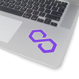 Polygon (MATIC) Cryptocurrency Symbol Stickers