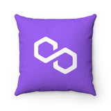 Polygon (MATIC) Cryptocurrency Symbol Pillow